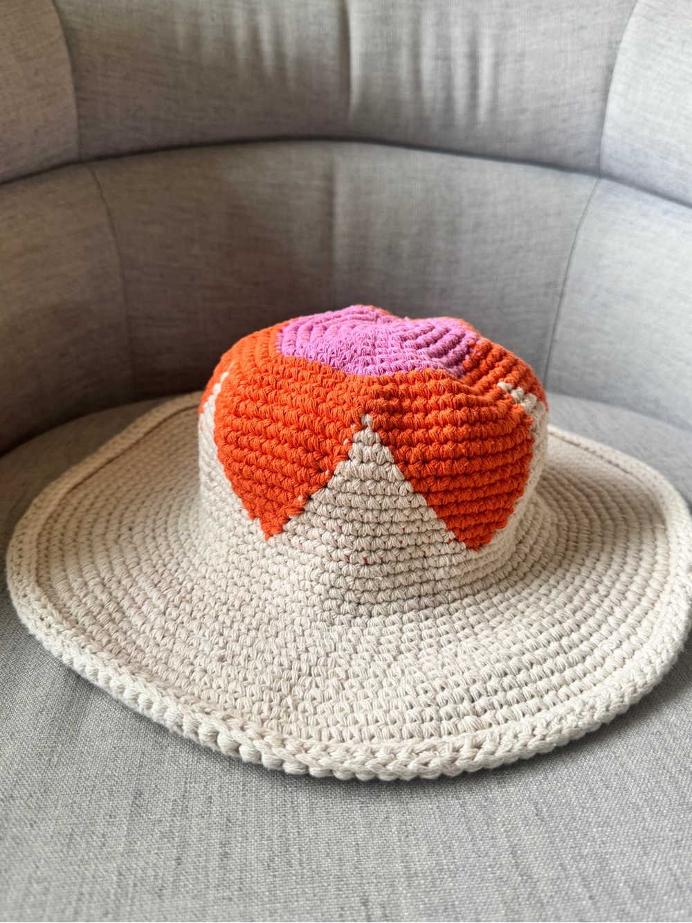 Free People Garden Grove Crochet Hat One Size Boho Beach Festival - Picture 3 of 6